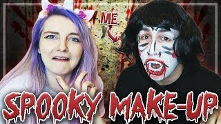 Lizzie does my SPOOKY MakeUp [upl. by Atirys]