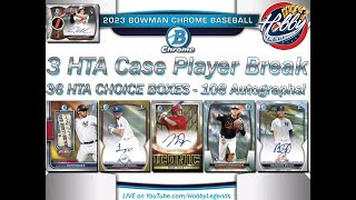 2023 Bowman Chrome HTA Choice 3 Case 36 Box Player Break eBay 062024 [upl. by Namhar]