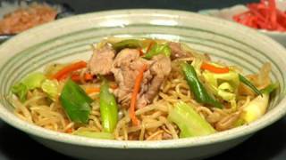 How to Make Yakisoba Noodles Recipe  Cooking with Dog [upl. by Glennon]