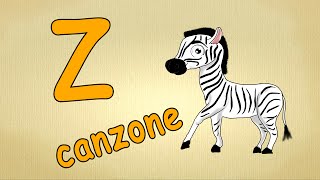 alfabeto italiano pronuncia  Z canzone  alfabeto canzone per bambini [upl. by Weaver]