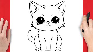 Comment dessiner un chat mignon [upl. by Elletsirhc933]