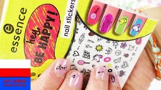 Test Essence Nail Sticker  naklejki na paznokcie  manicure z naklejkami [upl. by Syck]