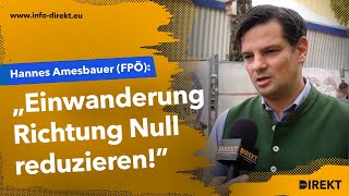 Amesbauer FPÖ zur KalifatDiskussion quotEinwanderung Richtung Null reduzierenquot [upl. by Anaahs]