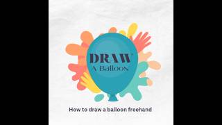 How to draw balloon balloon drawing for kids [upl. by Themis736]