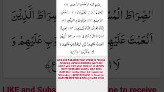 Learn to Recite Sura Fateha like this WhatsApp 923428366448 [upl. by Elinad]