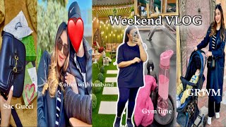 دوزو معايا ويكاند✅شريت صيكان جداد😍GUCCI💁‍♀️احسن بلاصة عندي🏋️‍♀️خرجت مع راجلي و ولدي♥️WEEKEND VLOG [upl. by Hteazile]