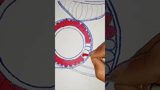 madhubani kobar design mithila kabr artartworkartistcanvascreationartshortvideoyoutubeshorts [upl. by Ulysses]