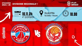 ASD Pineta Basket Pescara  ASD Basketball Teramo [upl. by Fernand]