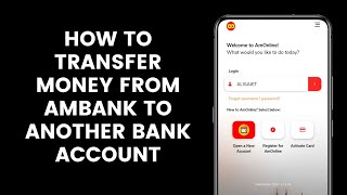 How to Transfer Money Or Funds From AmBank to Another Bank Account Through the AmOnline App [upl. by Nnairac865]