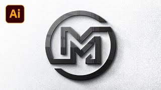 Masterful Monogram Magic Modern M Letter Logo Design in Illustrator  Illustrator Tutorial [upl. by Raimund]