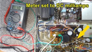 Adjusting DC Bias and Checking DC Speaker Offset on Sansui 210 Receiver Restoration Vintage HiFi [upl. by Ruskin]