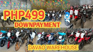 499 DOWNPAYMENT SECONDHAND MOTORCYCLE WAREHOUSE AT DAVAO CITY [upl. by Eniroc]