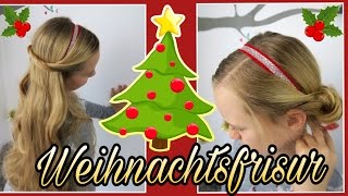 Weihnachtsfrisur🎄Haarband Hack✨coole Mädchen ZöpfeampFrisuren [upl. by Eelrahc]