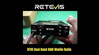 Retevis RT95 HAM Mobile Radio 25W Dual Band With Program Cable [upl. by Yalcrab]