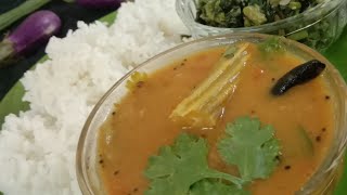 Sambar Recipe in tamil Drumstick and Brinjal sambar recipe for Bachelors  easy sambar recipe [upl. by Medrek155]