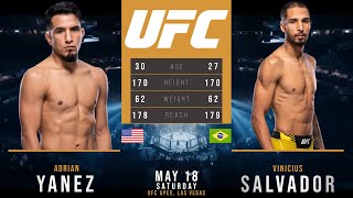 ADRIAN YANEZ vs VINICIUS SALVADOR FULL FIGHT UFC [upl. by Brietta389]