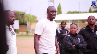 Seyi Olofinjana visits Mees Palace Football Academy [upl. by Cain]