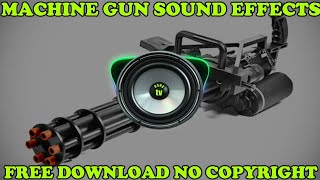 machine gun shot sound effects no copyright free download 2021 [upl. by Hesper]