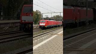 Twee maal BR 189 met ijzererts in Boxteltrainspotting [upl. by Noiraa]