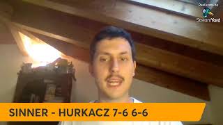 SINNER HURKACZ FINALE CON COMMENTO IN ITALIANO ATP500 HALLE [upl. by Madai]