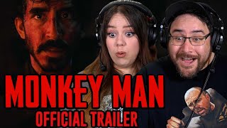 Monkey Man Official Trailer REACTION  Dev Patel [upl. by Gnas]