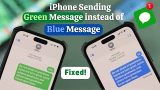 Fixed iPhone Sending Green Messages [upl. by Demmahum]