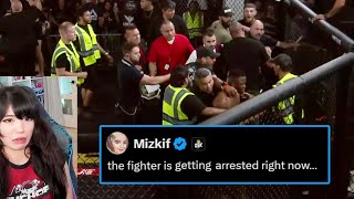 Fighter arrested at Mizkifs MMA Melee Event [upl. by Anomahs]