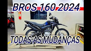 BROS 160 ESDD 2024 PRETA EM DETALHES [upl. by Bullivant]