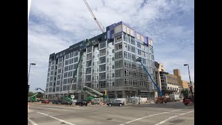 8Story Apartment Building with Structural Cold Formed Steel Stud Framing [upl. by Naux997]