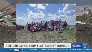 5thgeneration Iowa farm flattened by tornado [upl. by Samuelson515]