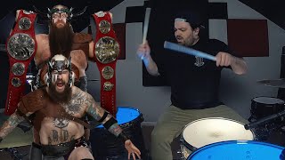 WWE Viking Raiders Theme Song War Drum Cover [upl. by Adnaloy]