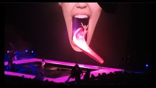 Miley Cyrus Bangerz Tour Opening amp Intro at the London O2 Arena 6 May 2014 [upl. by Arehahs]