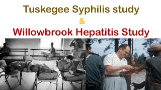 Tuskegee Syphilis Study and Willowbrook Hepatitis Study  Ethical Dilemma of the History [upl. by Kanya]