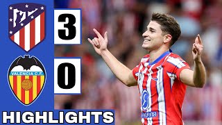 Atletico Madrid Vs Valencia 30  All Goals amp Extended highlights  LaLiga 2024 Match  EA Sports [upl. by Leanatan]