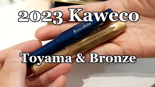 Kaweco Toyama Teal and Bronze Fountain Pens Arrive [upl. by Ennovyahs853]