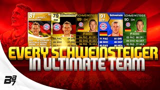 EVERY SCHWEINSTEIGER CARD ON FIFA ULTIMATE TEAM [upl. by Roman]