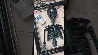 Halloween DIY  Color Morph Skeleton Frame Wall Art hallowendecoration halloween [upl. by Drahser]