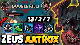 T1 Zeus Aatrox vs Udyr  TOP  Lol Korea Grandmaster Patch 143 ✅ [upl. by Kotto]