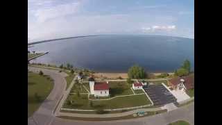 Aerial View of Escanaba Yacht Harbor [upl. by Sirc]