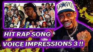 Hit Rap Songs in Voice Impressions 3 ft Polo G Dababy Lil Nas X Pooh Shiesty  MORE  REACTION [upl. by Elehcin754]