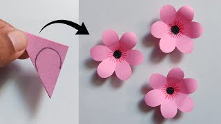 Easy Paper Flower Making  How To Make Paper Flower Craft  Paper Flower Making Step By Step [upl. by Reivaxe]