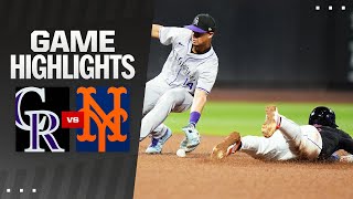 Rockies vs Mets Game Highlights 71224  MLB Highlights [upl. by Bloxberg]