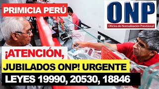 ONP Jubilados leyes 19990 20530 18846 hay noticias Consulta aquí el cronograma de pago octubre [upl. by Soisanahta]