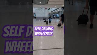 Electric autonomous self driving wheel chair in Miami Airport shortsvideo autonomoussystems [upl. by Analat]