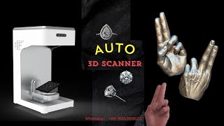 Sculpture mini hand scan with Thunk3D desktop auto 3d scanner JS500 [upl. by Hosea]