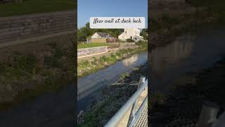 New wall at dock lock Stroudwater navigation [upl. by Lexa385]