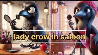 Lady Crow In Saloon  black Crow And Tuny Sparrow story [upl. by Persson]