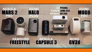 2022 Ultimate Portable Projector Comparison [upl. by Ahsinod]