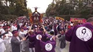 平成26年 鎌倉まつり NTT湘南 藤若會 神輿渡御 参道祭礼です。 [upl. by Eilsel]