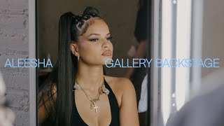 Aleesha  GALLERY SESSIONS Backstage Interview [upl. by Eadas450]